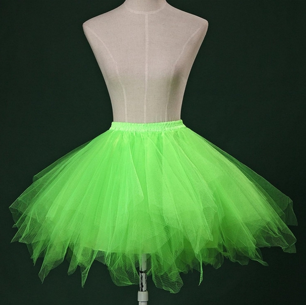 🌺 Adult Women 80's Tutu Skirt Layered Tulle Petticoat Halloween Tutu